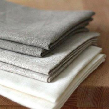 Varvara Home Paños de cocina | Paquete de 3 paños de cocina de lino | Liso, práctico paño de fosa, de lino, blanco-natural-claro natural, 1334