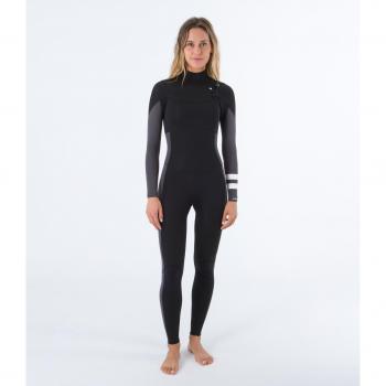Hurley Traje De Neopreno Advant 4/3 Mm Mujer 2024 Negro, Talla 12