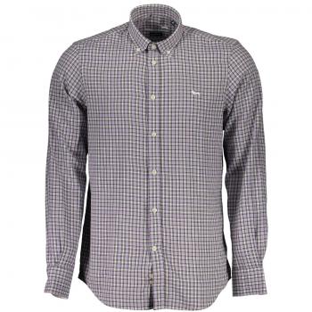 Harmont & Blaine Elegant Purple Cotton Long Sleeve Shirt - L, Casual Shirt for Men, Multicolor, Size: L, Cotton Shirt with Button Down Collar and Contrasting Cuffs
