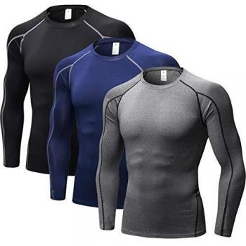 ZENGVEE para Camisetas de Compresión Hombres de Secado Rápido, Paquete de 3 Chalecos, Camisetas para Hombre, Camisetas Sin Mangas
