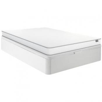 Conjunto de canapé abatible 140 x 190 cm blanco + colchón de espuma 12 cm - ASTYANAX II de YSMÉE