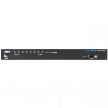 Aten CS1798 - Conmutador KVM de 8 Puertos USB-HDMI con Puerto Periférico USB, Resolución 1920*1200, Montaje en Rack