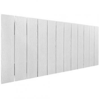 Cabecero de Madera Reciclada DM Estilo Palet Vertical 90cm con Herrajes Incluidos - Blanco Madera