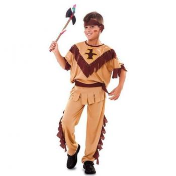 Eurocarnavales Disfraz de Indio con tótem para niño