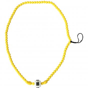 Green Beaded Chain DG Logo Charm Necklace