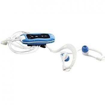 NGS Reproductor MP3 Seaweed Blue Resistente AL Agua con Radio FM+ Auriculares Resistentes AL Agua. 4 GB. IPX8. 6 Horas AUTONOMÍA. Color Azul.