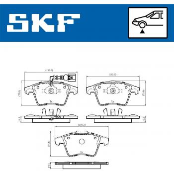 Pastillas de freno SKF VKBP 80589 E
