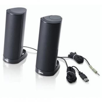 Dell AX210CR - Altavoces externos con conector USB, color negro