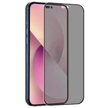 Confidential Ultra-Resistant Tempered Glass for iPhone 14 Pro Max - Black Transparent