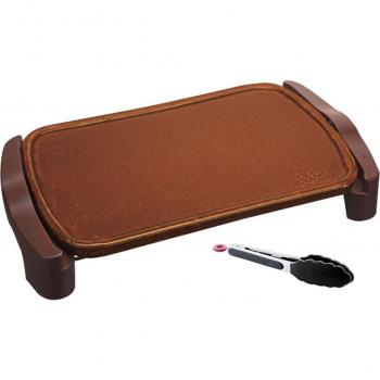 Plancha de asar Jata GR559 de terracota con pinza de regalo