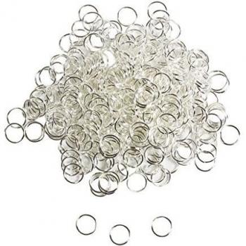 Paquete de 700 anillas de engarce en aleación o chapa de plata de 10 mm, piezas de joyería úitiles para dijes y pendientes por Kurtzy TM