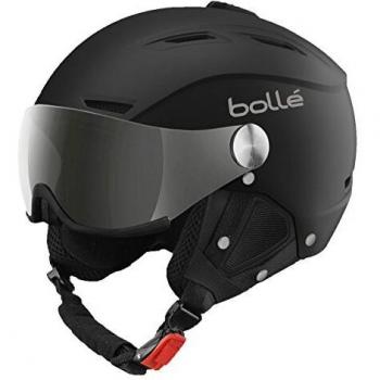 bollé Backline Visor Cascos de Esquí, Unisex Adulto, Negro/Plateado