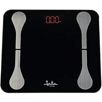 Jata Hogar HBAS1502 - Analizador corporal con 7 funciones. Funciona con Bluetooth. Memoria para 8 personas.