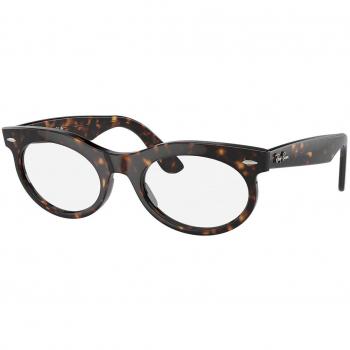 Ray-Ban RB2242F Wayfarer Oval Asian Fit 902/GI Men's Eyeglasses Tortoiseshell Size 53 (Frame Only) - Blue Light Block Available