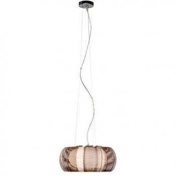 Lámpara colgante Relax 40cm bronce/cromo, 2x E27, 30W, ajustable en altura, compatible con LED