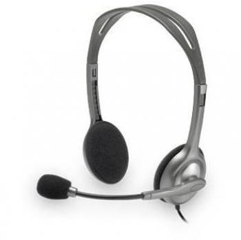 Logitech H111 Stereo Headset con Micrófono Incorporado y Diadema Ajustable