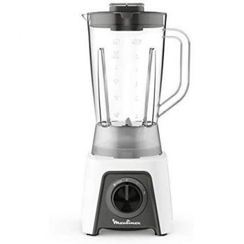 Moulinex Blendeo+ LM2C01 Batidora de vaso 450 W, capacidad de 1,5L, acero inoxidable, batidora 2 velocidades, , pica hielo, cuchillas resistentes Zelkrom, bloqueo inteligente
