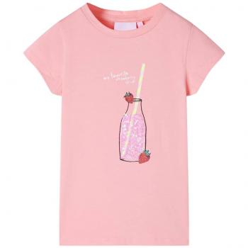 Camiseta infantil rosa 104