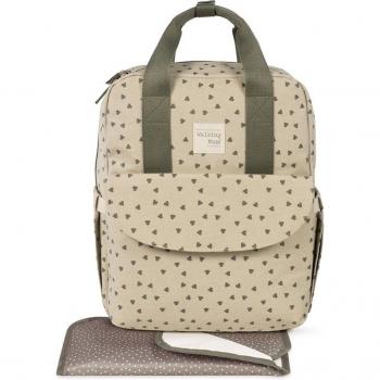 MOCHILA CORAZONES POPPY MUSGO WALKING MUM