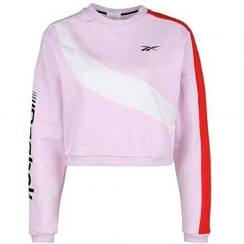 Reebok Wor Myt Colorblocked Crew Sudadera, Mujer, pixpnk, XS