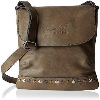 Frankie's Garage Lily - Bolso bandolero para mujer, color beige