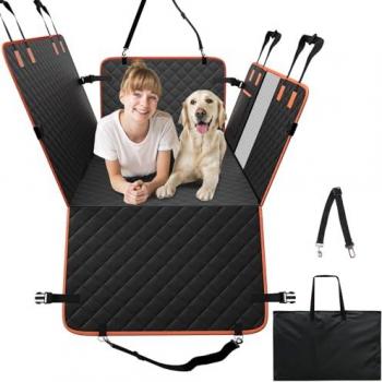 Vevor - Dog Back Seat Extender and Hammock, Hard Bottom Car Seat Cover, 51.2x27.6, Supports 350lb