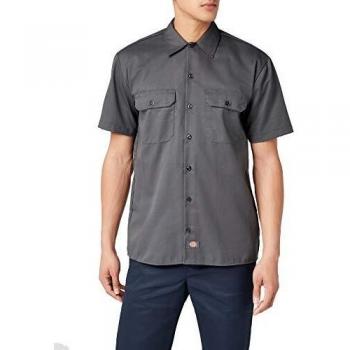 Dickies Short Sleeve Work - Camiseta, con manga corta para hombre, Gris oscuro