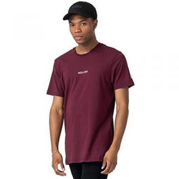 New Era Ne Essential tee Newera FBG Camiseta de Manga Corta, Hombre, Dark Red, M