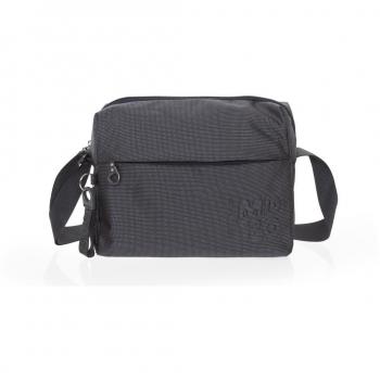 Mandarina Duck - Bandolera mediana de mujer en gris oscuro con cremallera