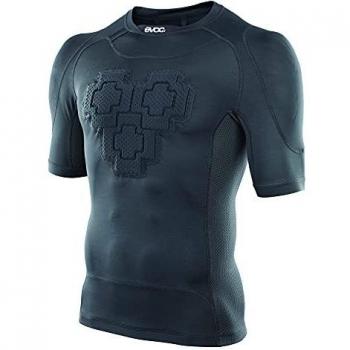 Evoc Camiseta Manga Corta Protectora Negro Adulto con protección integrada, diseño ergonómico, tejido transpirable y ajuste cómodo