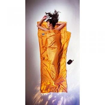 Sábana de Viaje Cocoon 100% Seda Amarillo 220 x 90 cm Unisex