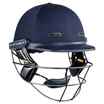 Serie Masuri Vision TEST Junior Cricket casco rejilla de acero inoxidable, rojo
