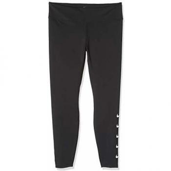 NIKE W Nk Swoosh Run Tght Pantalones de Deporte, Mujer, Black/White, XL