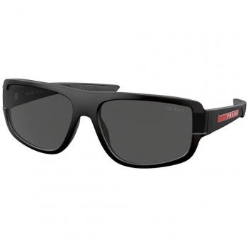 Prada Linea Rossa PS03WSF Asian Fit DG006F Gafas de Sol para Hombre Negras 66 Lentes
