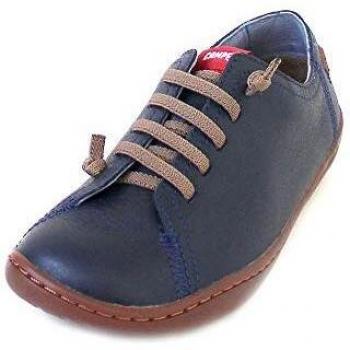 Camper Peu Cami Kids Sneakers - Navy Blue Calfskin Leather, Size 25