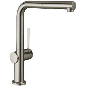 Grifo de cocina Hansgrohe Talis M54 con ducha extraíble, acabado en acero inoxidable, modelo 72808800