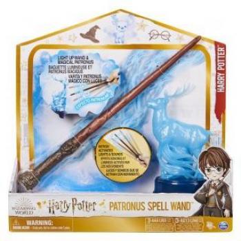 Varita mágica electrónica con figura patronus de Harry Potter Wizarding World