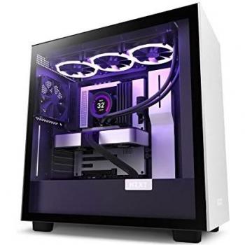 Nzxt H7 - Caja PC Gaming Semitorre ATX - Panel Frontal E/S Puerto USBde Tipo C - Montaje Vertical de