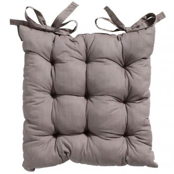 Cojín para sentarse Madison Toscane Basic 46x46 cm gris taupé Tortor