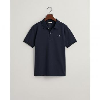 Polo de niño Gant con estampado liso y cierre de botones