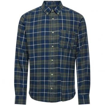 Camisa de franela cuadros ONLY AND SONS para hombre, modelo Onsral LS Slim Check Shirt en color Rosin Blue