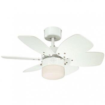 Westinghouse Lighting Flora Royale Ventilador de Techo E27, Blanco