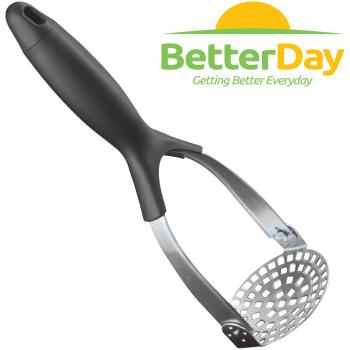BetterDay® Pasapurés Prensa Patatas Profesional Robusto Pisapuré Prensa de puré de Acero Inoxidable Pasapure Plegable Seguro en el Lavavajillas LE OFRECEMOS 3 Recetas DE Pure