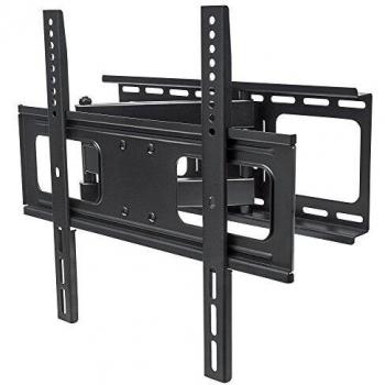 Manhattan 461252 - Soporte de Pared Universal para televisores Planos y Pantallas Curvas de 32 a 55, hasta 50 kg, Color Negro