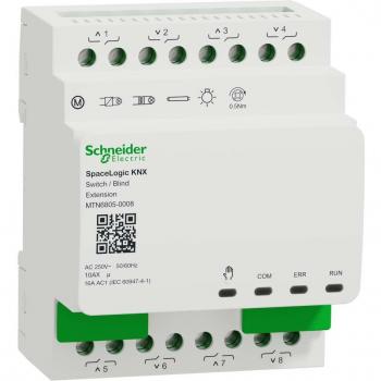 Relé de seguridad Schneider Electric 8 canales, 250V AC