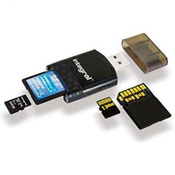 Lector de Tarjetas INTEGRAL USB 3.0 SuperSpeed UHS-II Compatible con SDHC/SDXC para PC y MAC