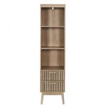 Estantería Auxiliar Klaus con 2 Cajones - 40x30cm - Roble