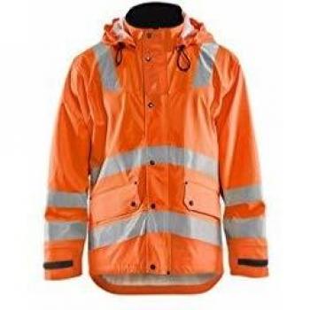 Chaqueta Impermeable de Alta Visibilidad Nivel 2 Blaklader - Naranja Fluorescente XXL