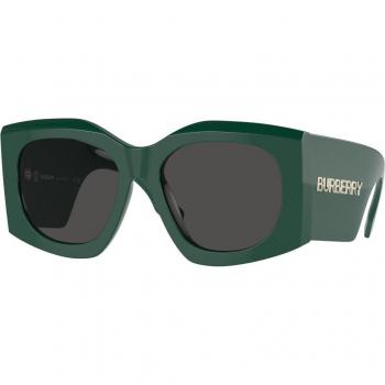 Burberry Madeline BE 4388U Sunglasses, Women's, Geometric, Green, Size: 55 MM