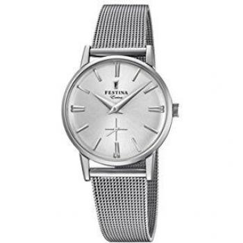 Festina Reloj Análogo clásico para Mujer de Cuarzo con Correa en Acero Inoxidable F20258/1